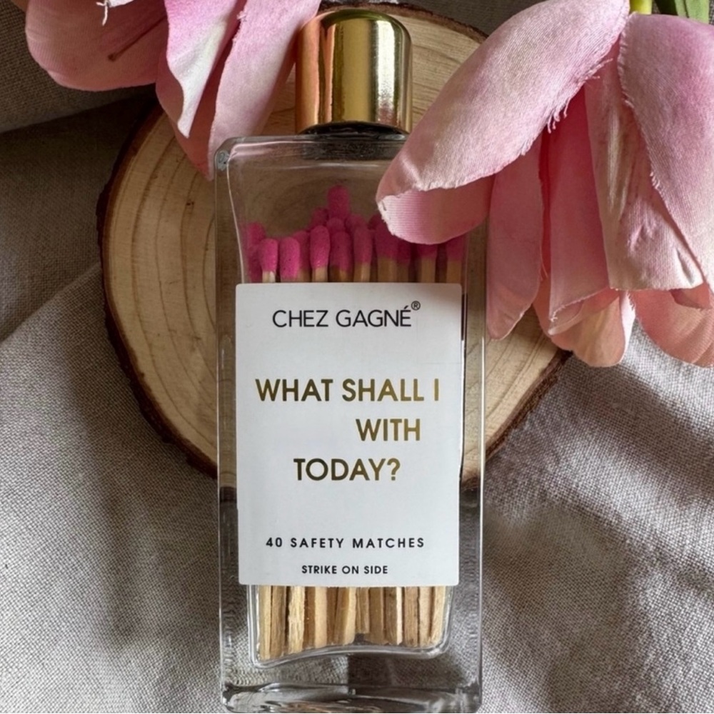 *NWOT ADULT Gift Jar of Funny Large Size Matches "What Shall | $@?& With Today?